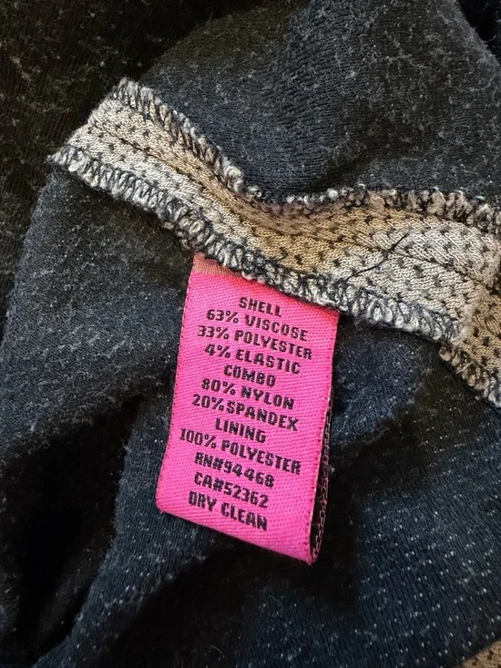 Betsey Johnson Black & Beige Floral Lace Midi Dress - Picture 7 of 7